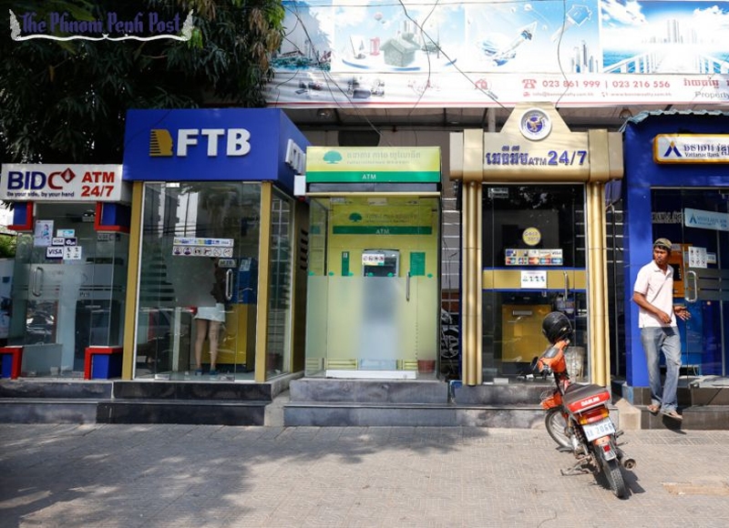 ATMs per 100,000 adults show a positive trend