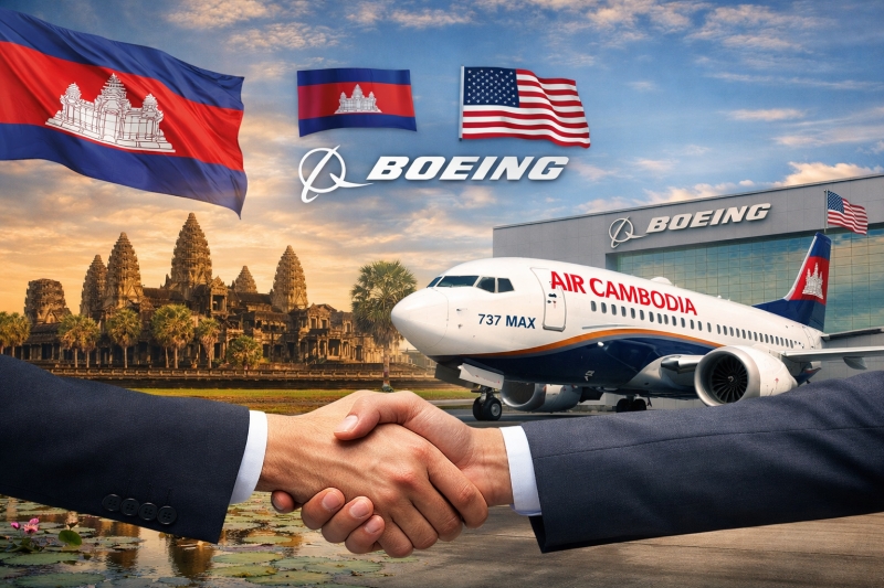 Cambodia-US strengthen economic ties with $3.24 billion Boeing aircraft deal