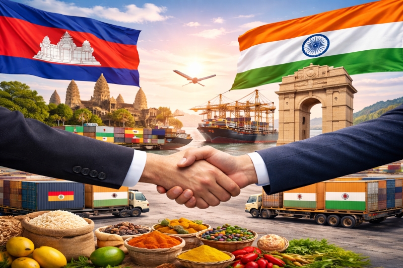 Cambodia and India seek new opportunities to expand bilateral trade and investment