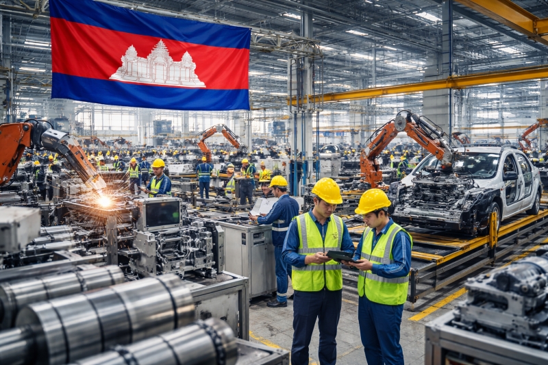 Cambodian industrial investment surges past $25 billion amid lower production output