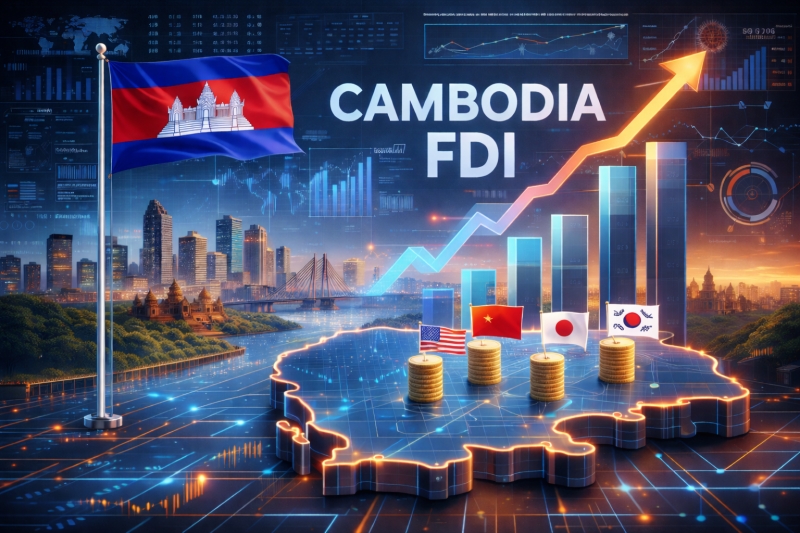 Cambodia receives over $900M in FDI during the first two months