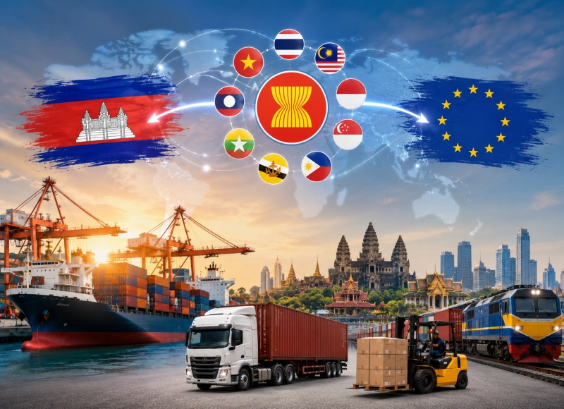 Cambodia's trade with ASEAN and the EU reaches $13.3 billion in H1 2026